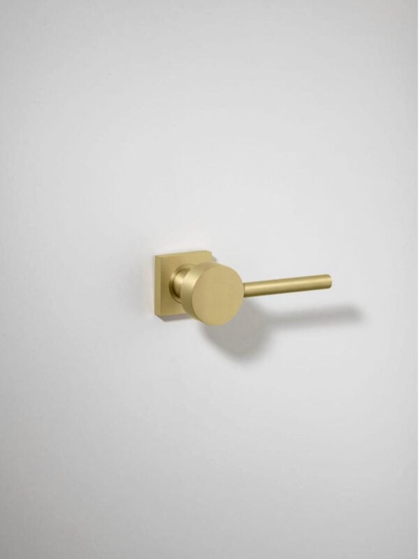 Geppetto Door Lever Square Rose - Champagne PVD