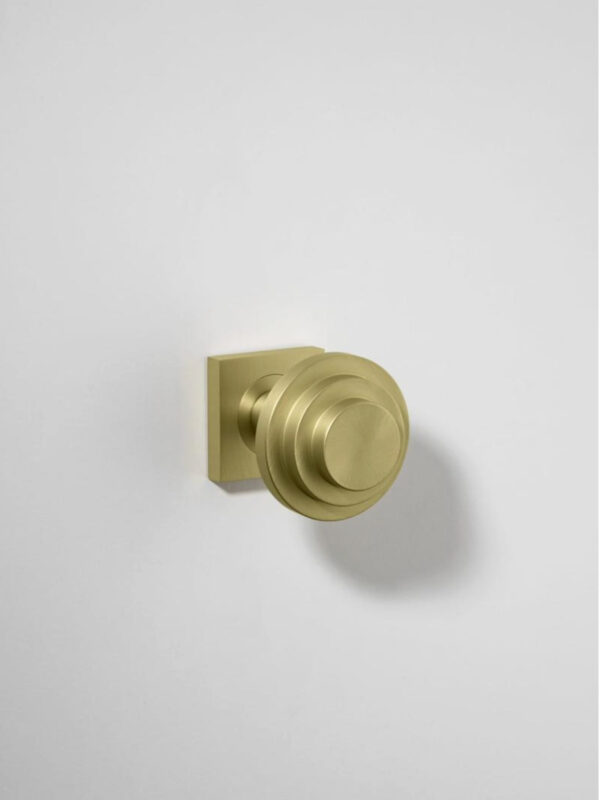 Zzzigurat Door Knob Square Rose - Champagne PVD
