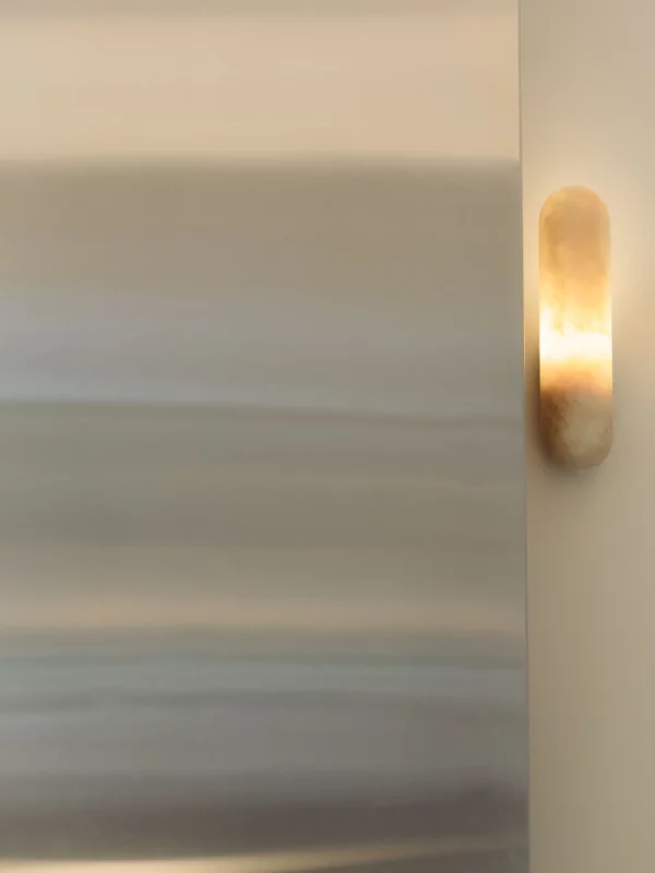 Pill Sconce - Bronze | Honey Onyx