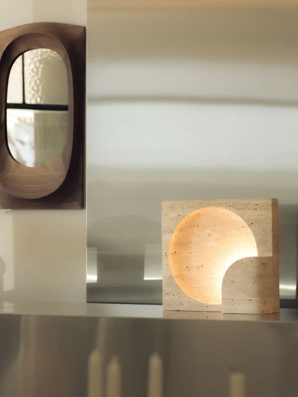 Block Sconce - Classico Travertine