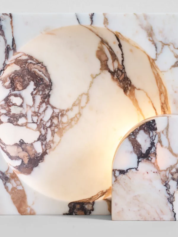 Block Sconce - Calacatta Viola