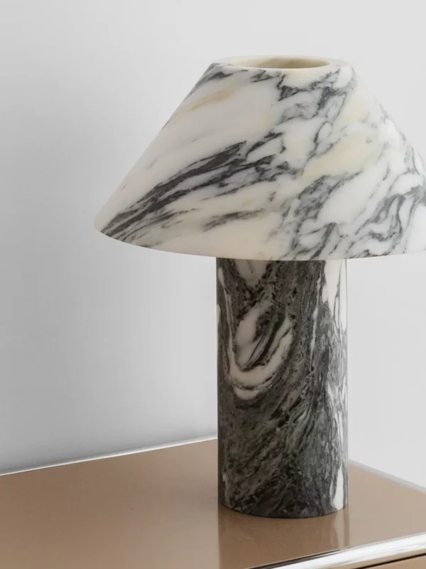 Pillar Lamp - Arabescato