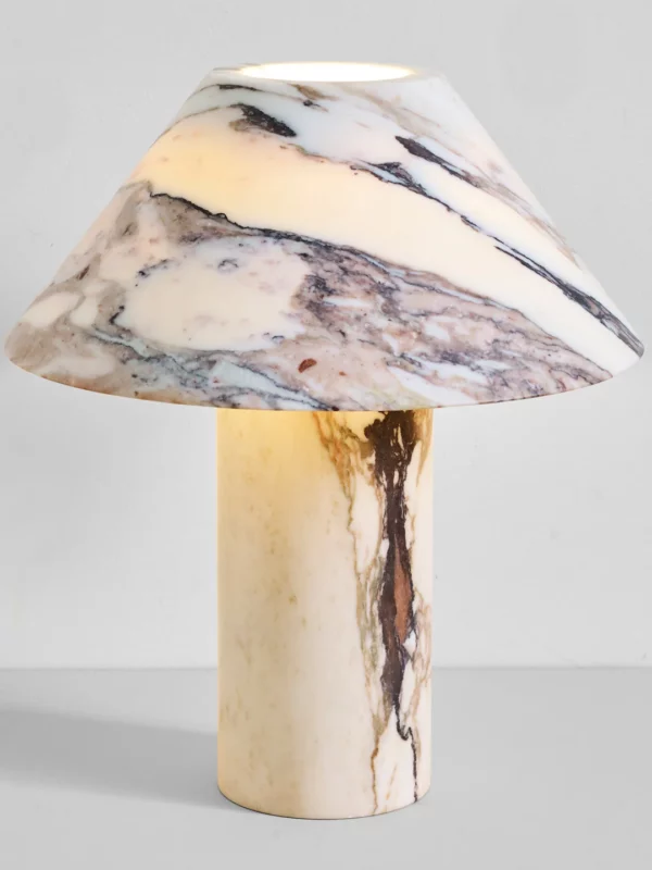 Pillar Lamp - Calacatta Viola