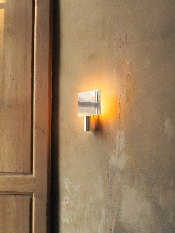 Shield Wall Light - Nickel Plated