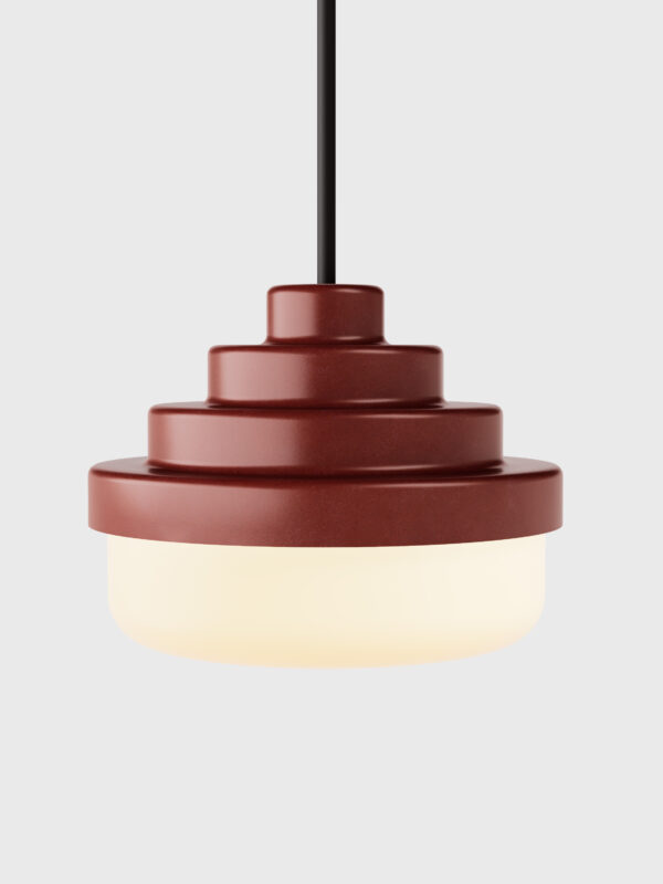 Honey Pendant - Burgundy Satin Glaze