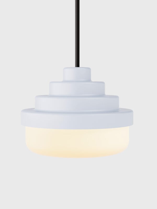 Honey Pendant - Sky Blue Satin Glaze