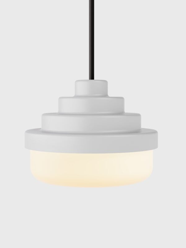 Honey Pendant - White Satin glaze
