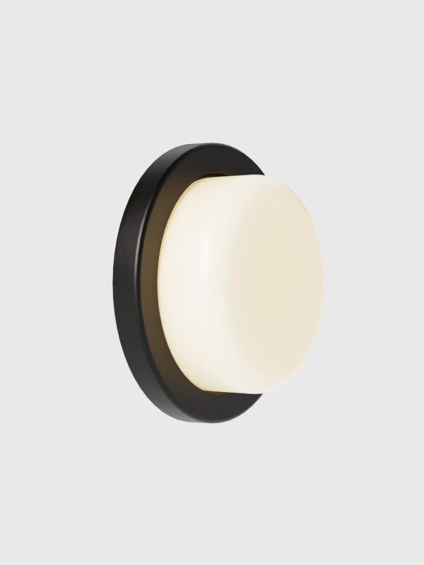 Honey Single Wall Sconce - Black Satin Glaze