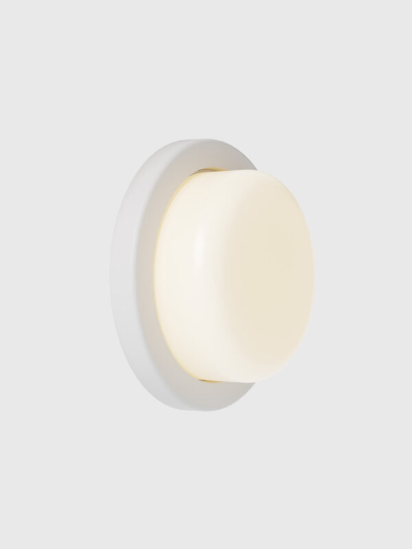 Honey Single Wall Sconce - White Satin glaze