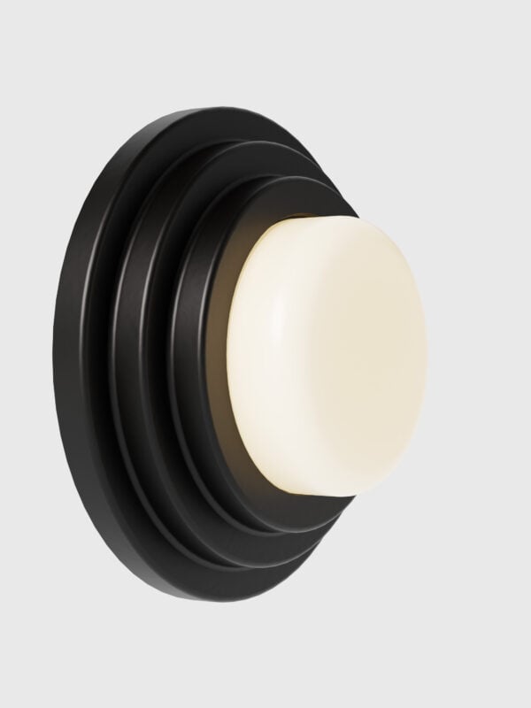 Honey Wall Sconce - Black Satin Glaze