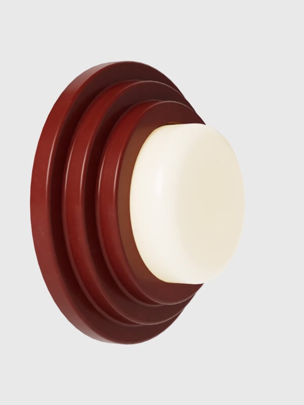 Honey Wall Sconce - Burgundy Satin Glaze