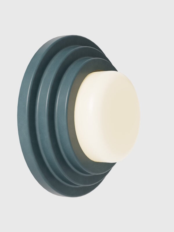 Honey Wall Sconce - Ocean Blue Satin Glaze