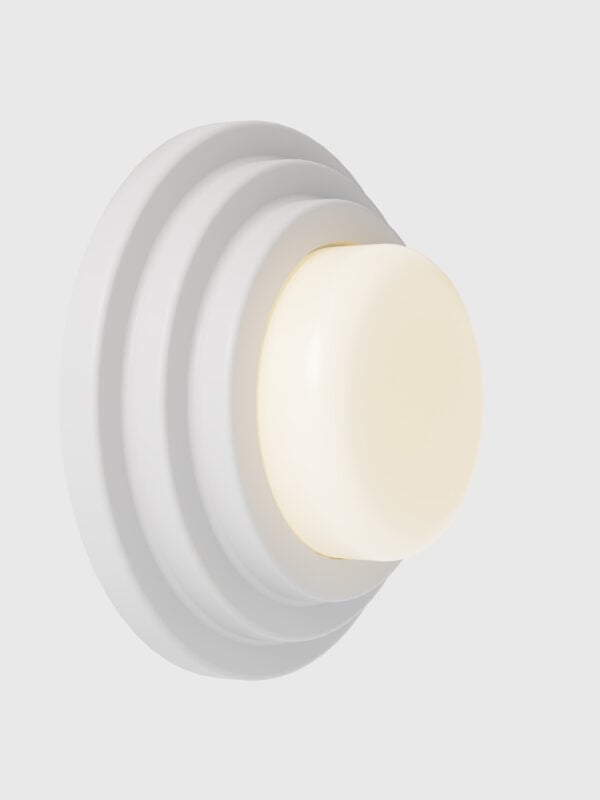 Honey Wall Sconce - White Satin glaze