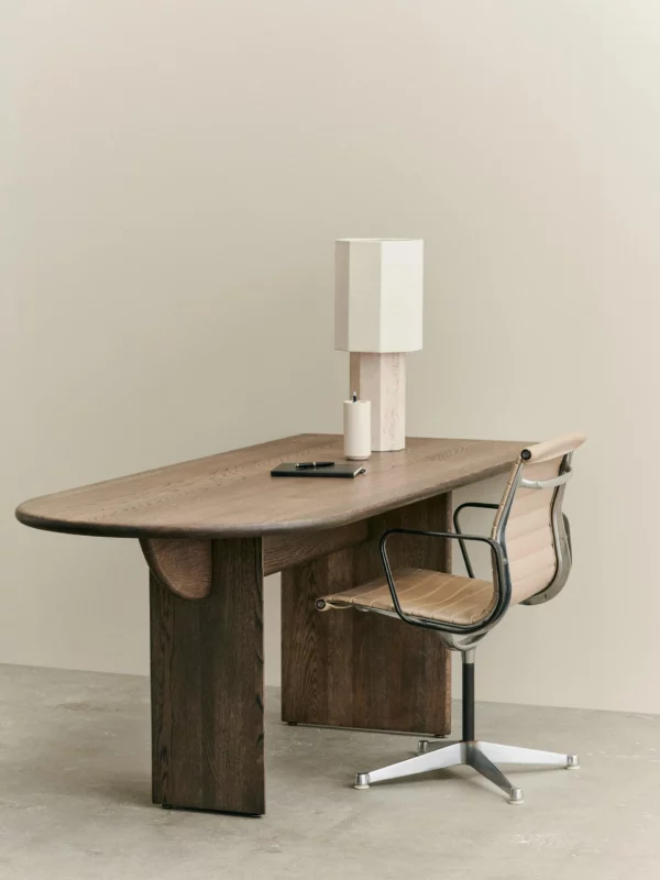 Pillabout Office Table 01 - Smoked Oak